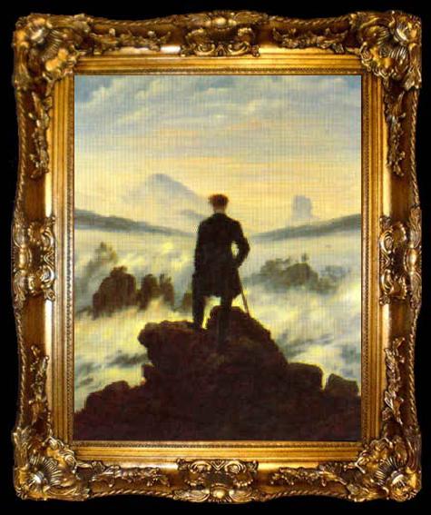 framed  Caspar David Friedrich The Crow 1, ta009-2